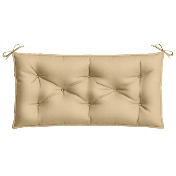 Gartenbank Auflagen Beige 2er Set 100x50 cm