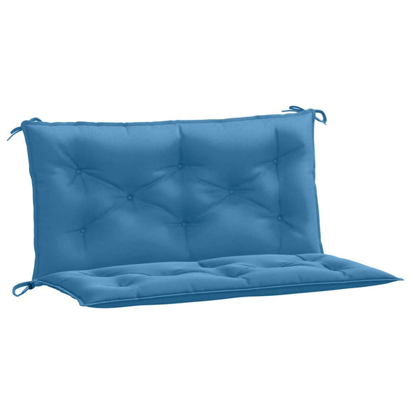 Blaue Gartenbankauflagen 100x50 cm, 2er-Set