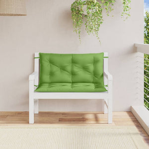 Gartenbank Auflagen Grün Melange 100x50 cm, 2er Set
