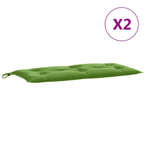 Gartenbank Auflagen Grün Melange 100x50 cm, 2er Set