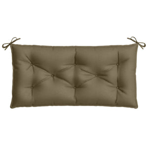 Gartenbank Auflagen 2er Set Taupe 100x50 cm