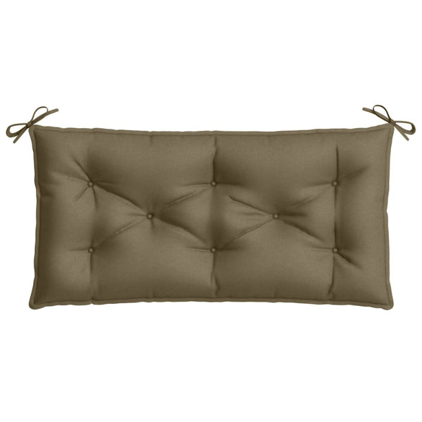 Gartenbank Auflagen 2er Set Taupe 100x50 cm
