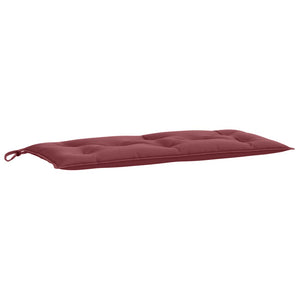 Gartenbankauflagen 2er Set Weinrot 100x50 cm
