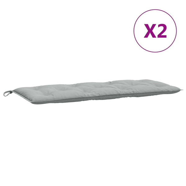 Gartenbank Auflagen Hellgrau 120x50 cm, 2er Set