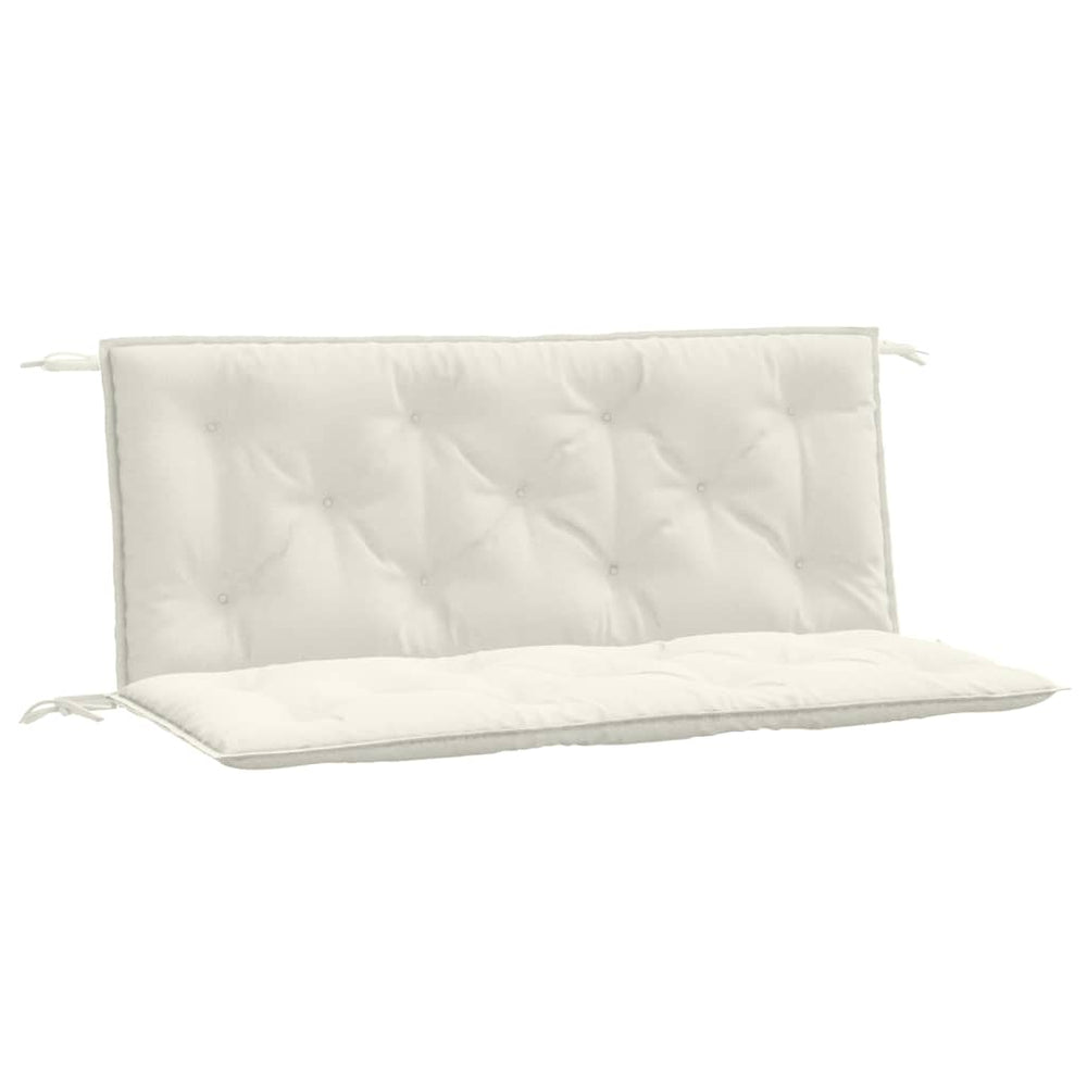 Gartenbank Auflagen Creme 120x50 cm 2er Set