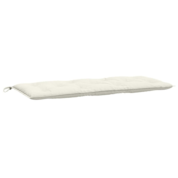 vidaXL Coussins de banc de jardin 2 pcs Mélange crème 120x50x7 cm Tissu