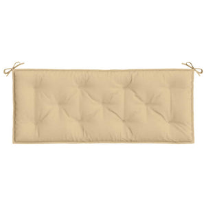 Gartenbank Auflagen Beige 120x50 cm 2er Set