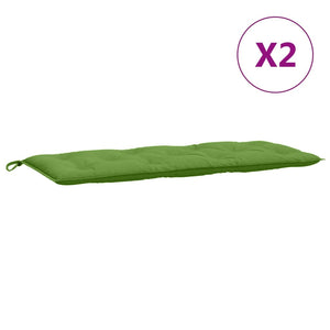 Gartenbank Auflagen Grün 120x50 cm, 2er Set