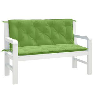 Gartenbank Auflagen Grün 120x50 cm, 2er Set