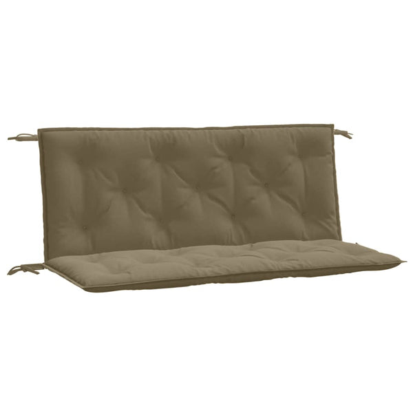 Gartenbank Auflagen 2er Set Taupe 120x50 cm