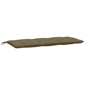 Gartenbank Auflagen 2er Set Taupe 120x50 cm