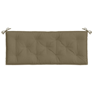 Gartenbank Auflagen 2er Set Taupe 120x50 cm