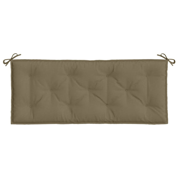 Gartenbank Auflagen 2er Set Taupe 120x50 cm