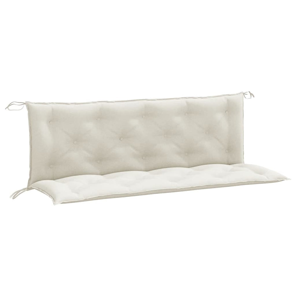 Gartenbank Auflagen Creme 150x50 cm 2er Set