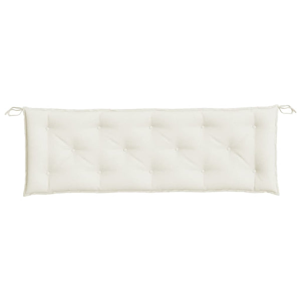 Gartenbank Auflagen Creme 150x50 cm 2er Set