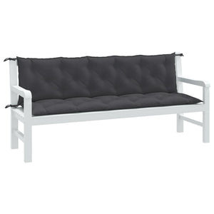 Gartenbank Auflagen Anthrazit 180 cm, 2er-Set