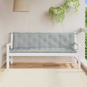 Gartenbank Auflagen Hellgrau 180x50 cm, 2er Set