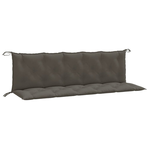 Gartenbank Auflagen 2er Set Dunkelgrau 180 cm