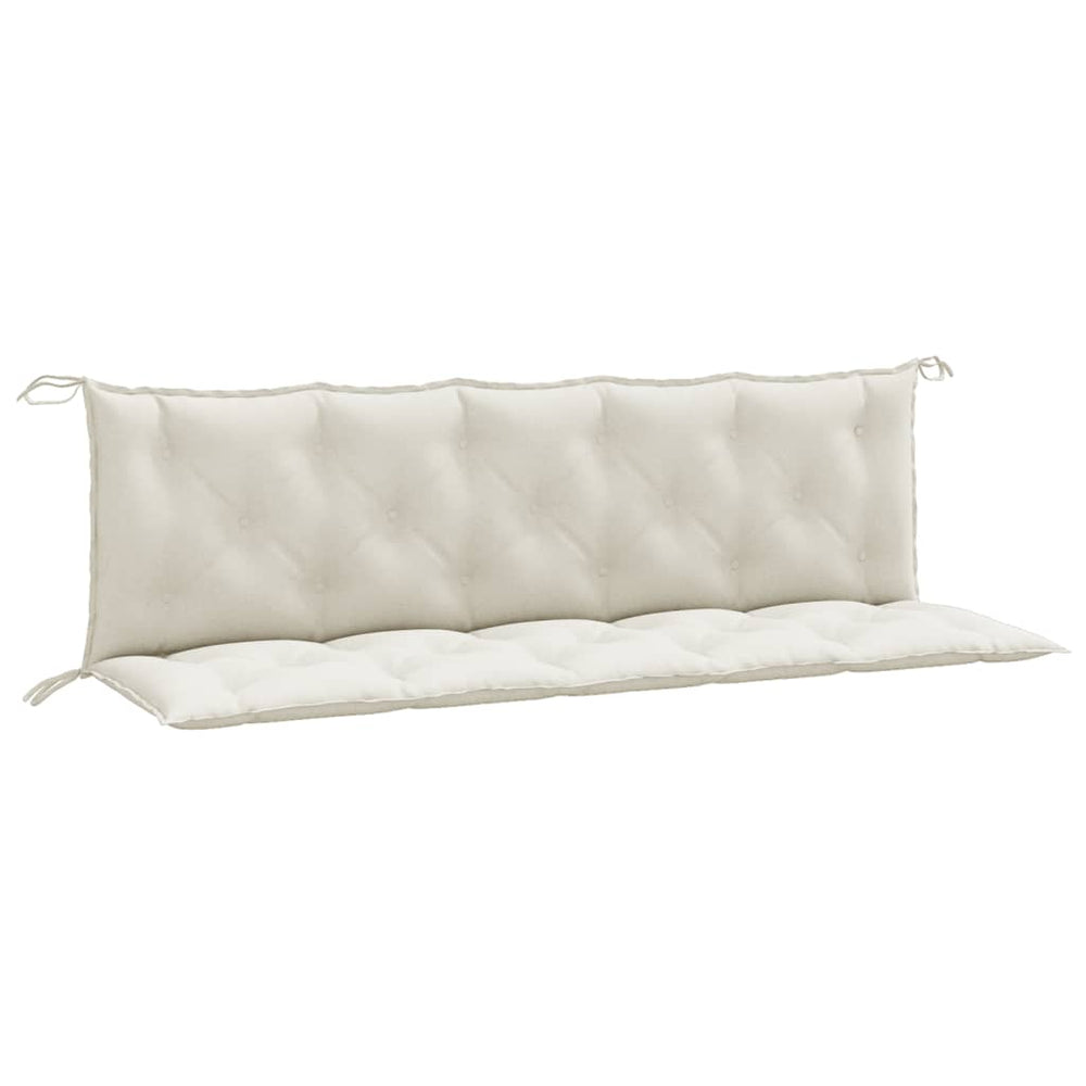 Gartenbank Auflagen Creme 180x50cm 2er Set
