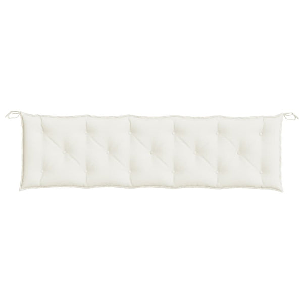 Gartenbank Auflagen Creme 180x50cm 2er Set