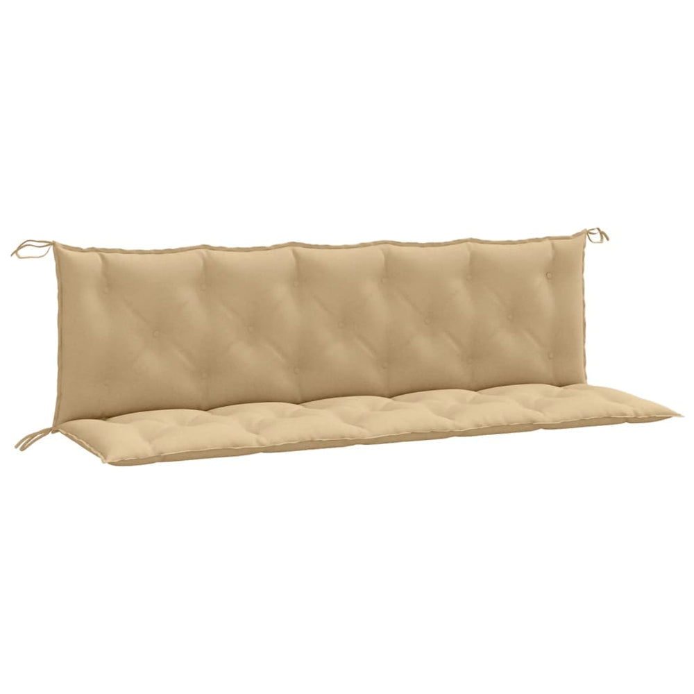 Gartenbank Auflagen Beige 180x50 cm, 2er Set