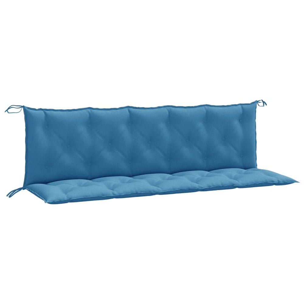 Gartenbank Auflagen Blau Melange 180x50 cm, 2er Set