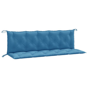 Gartenbank Auflagen Blau Melange 180x50 cm, 2er Set