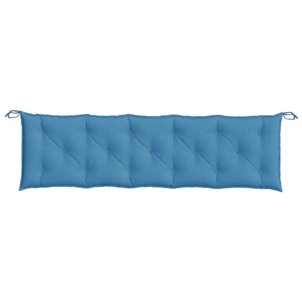 Gartenbank Auflagen Blau Melange 180x50 cm, 2er Set