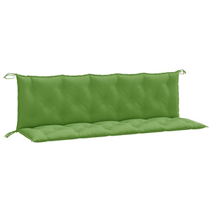 vidaXL Coussins pour banc de jardin 2 pcs. Vert chiné 180x50x7 cm Tissu