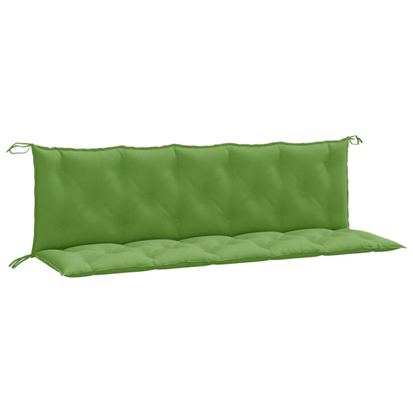 vidaXL Coussins pour banc de jardin 2 pcs. Vert chiné 180x50x7 cm Tissu