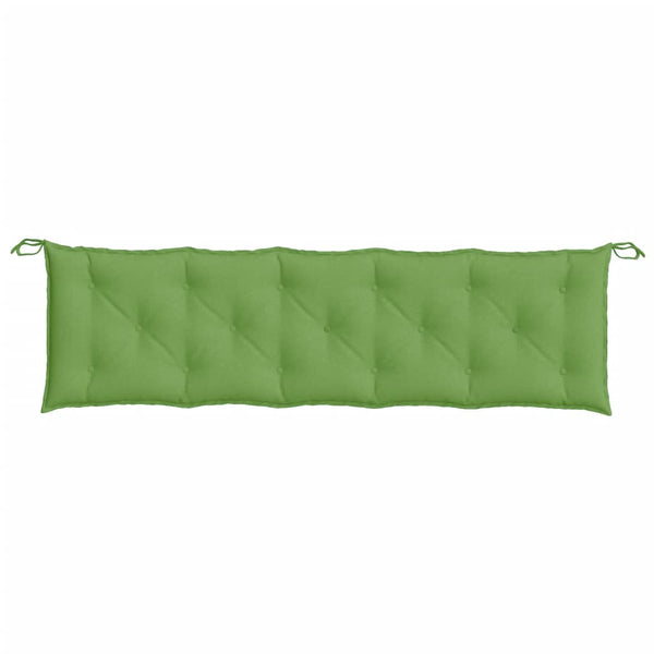 vidaXL Coussins pour banc de jardin 2 pcs. Vert chiné 180x50x7 cm Tissu