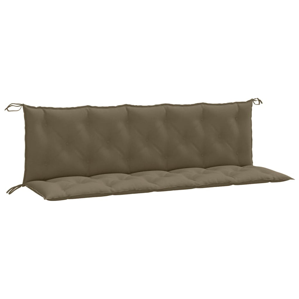 Gartenbank Auflagen Melange Taupe 180 cm, 2er-Set