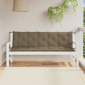 Gartenbank Auflagen Melange Taupe 180 cm, 2er-Set