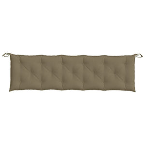 Gartenbank Auflagen Melange Taupe 180 cm, 2er-Set