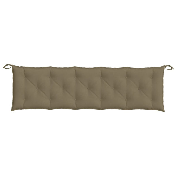 Gartenbank Auflagen Melange Taupe 180 cm, 2er-Set