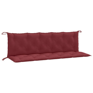 Weinrote Gartenbank Auflagen 180x50 cm, 2er-Set