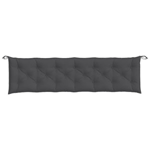 Gartenbankauflagen 2er Set Anthrazit 200x50 cm