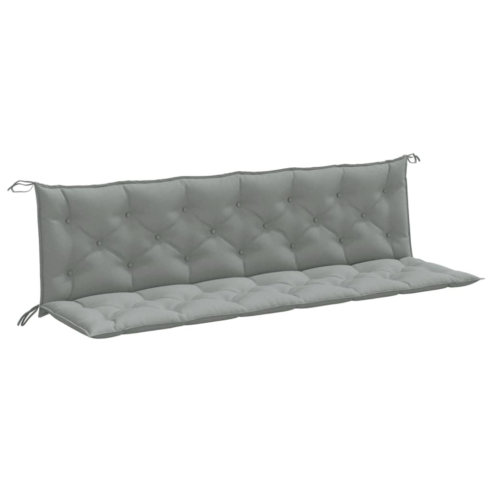 Gartenbank Auflagen Hellgrau 200x50 cm, 2er Set
