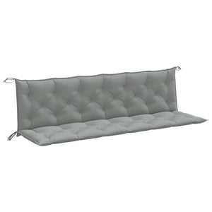 Gartenbank Auflagen Hellgrau 200x50 cm, 2er Set