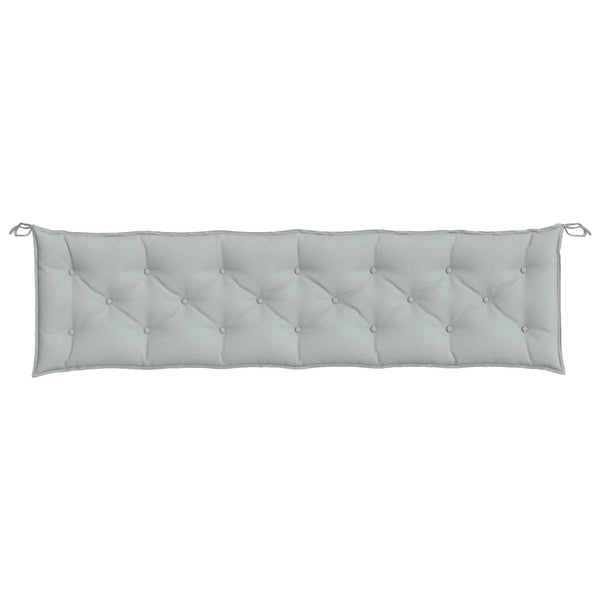 Gartenbank Auflagen Hellgrau 200x50 cm, 2er Set