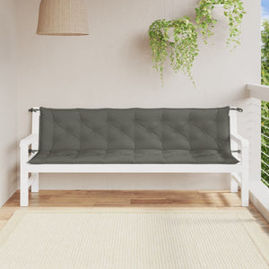 Gartenbank Auflagen Dunkelgrau 2er Set