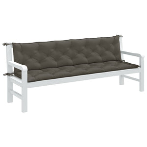 Gartenbank Auflagen Dunkelgrau 2er Set