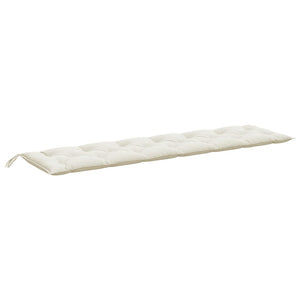 Gartenbank Auflagen Creme 2er Set 200x50 cm