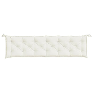 Gartenbank Auflagen Creme 2er Set 200x50 cm