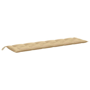 vidaXL Coussins pour banc de jardin 2 pcs Mélange Beige 200x50x7 cm Tissu
