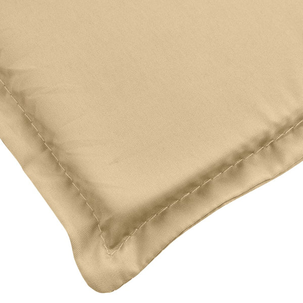 vidaXL Coussins pour banc de jardin 2 pcs Mélange Beige 200x50x7 cm Tissu