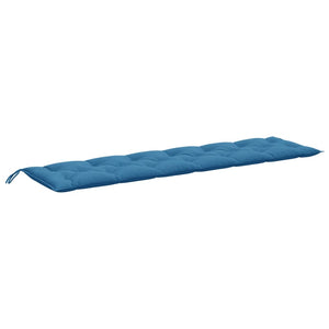 Blaue Gartenbank Auflagen 2er Set 200 cm