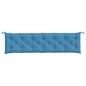 Blaue Gartenbank Auflagen 2er Set 200 cm