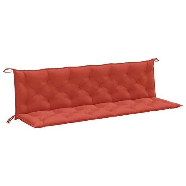 Gartenbank Auflagen Rot 2er Set 200x50 cm