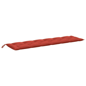 Gartenbank Auflagen Rot 2er Set 200x50 cm